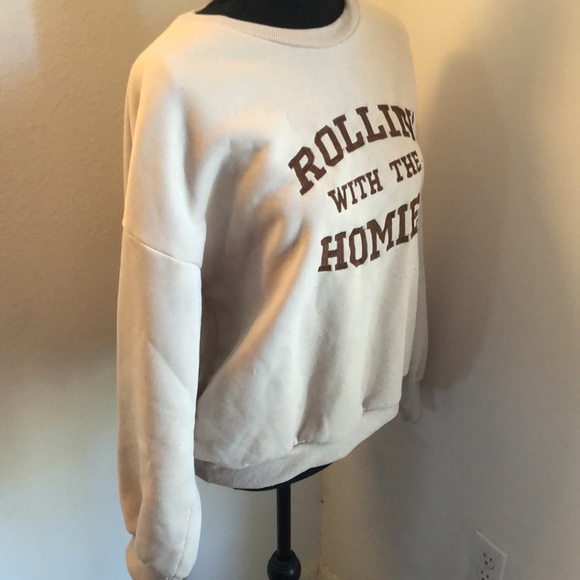 Rollin’ with the Homies Girls Top Crew Neck - Picture 3 of 4